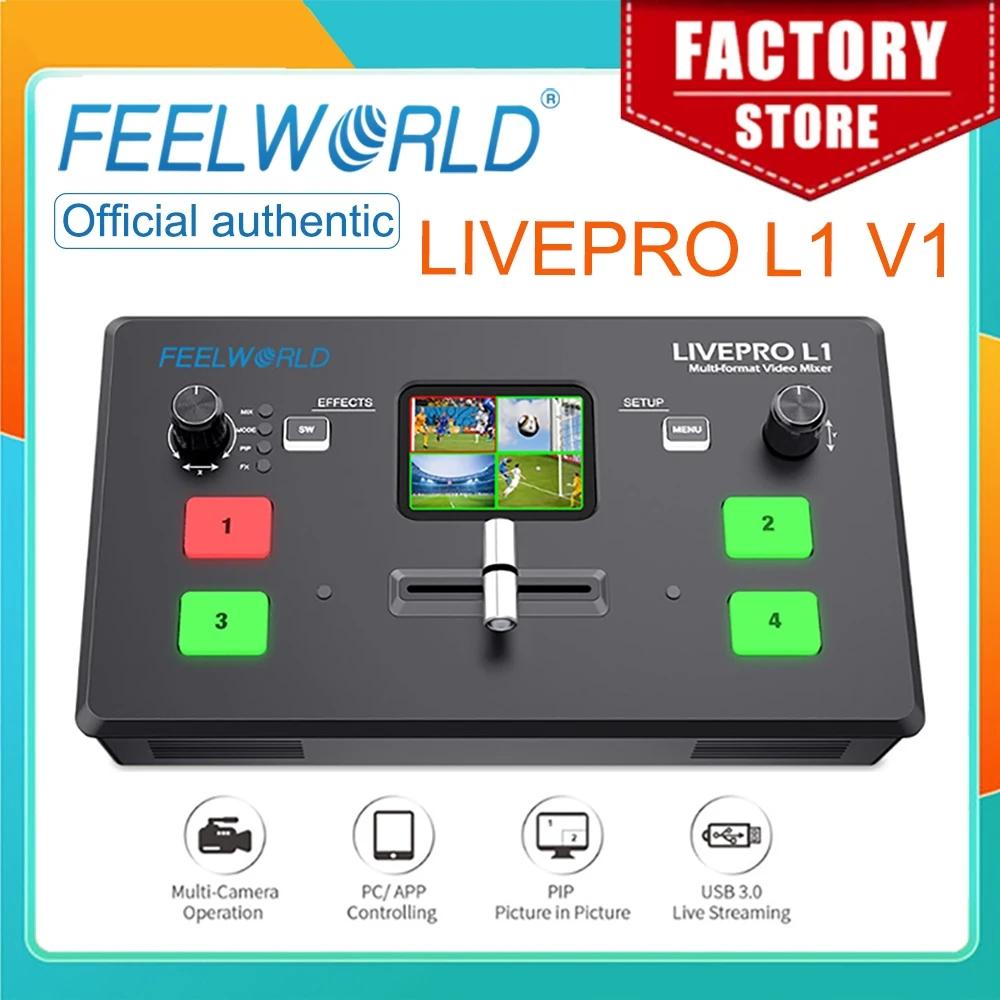 FEELWORLD Ƽ   ͼ ó, LIVEPRO L1 V1 4x HDMI Է, ī޶ , USB3.0, Ʃ ̺ Ʈ